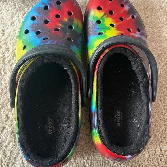 Crocs Colorful Tie-Dye Clogs - Picture 1 of 3